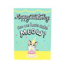 kitty cat birthday card