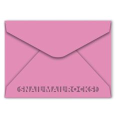a7 envelope with snail mail cutout