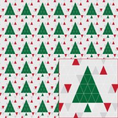 christmas tree geometric pattern