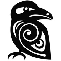 native american raven design