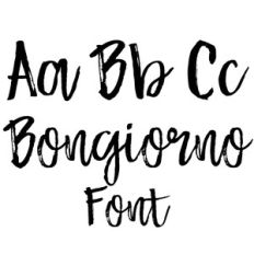 bongiorno texture font