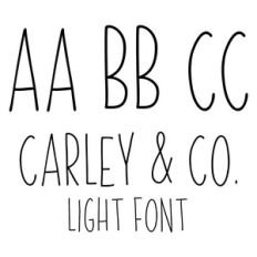 carley & co light font
