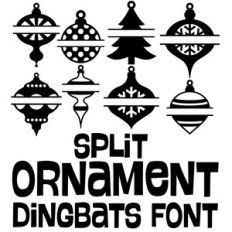split ornament dingbats font
