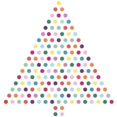 christmas tree dots