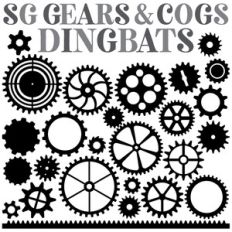 sg gears and cogs dingbats fonts