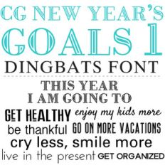 cg new year's goals dingbats 1