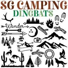 sg camping dingbats font