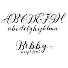 bebby script font