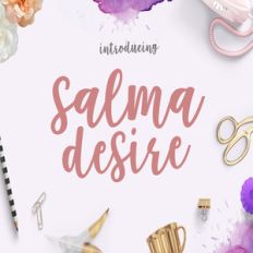 salma desire script font