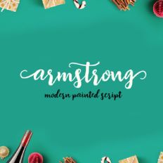 armstrong brush font