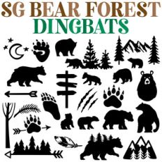 sg bear forest dingbats font