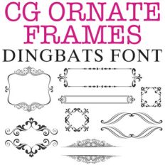 cg ornate frames dingbats