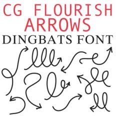 cg flourish arrow dingbats