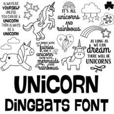 unicorn dingbats