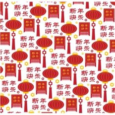 happy chinese new year pattern