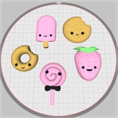 cute food embellishment collection