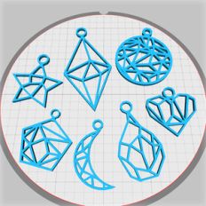 geometric pendants