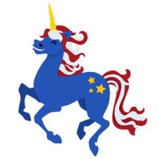 patriotic unicorn