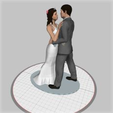 custom wedding cake topper - first dance