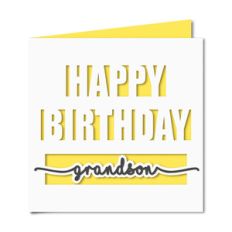 happy birthday grandson card