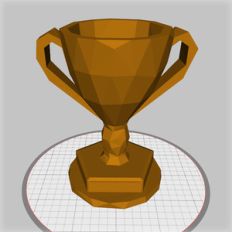 geometric trophy
