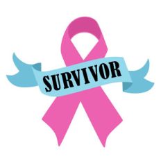 cancer ribbon with survivor ribbon