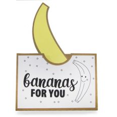 pocket coloring card - i'm bananas for you