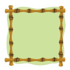 tropical bamboo frame