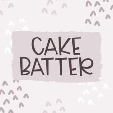 cake batter font