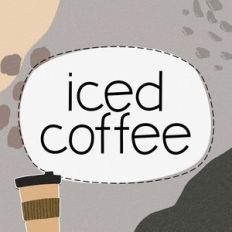 iced coffee font