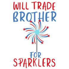 trade brother for sparklers