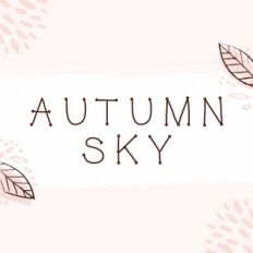 autumn sky font