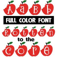 rotten to the core color font
