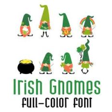 irish gnomes color font