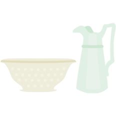 vintage jug and bowl
