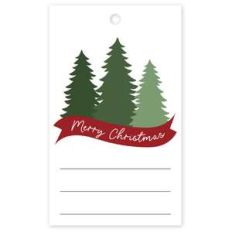 merry christmas tree tag