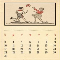 vintage calendar