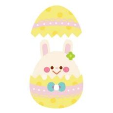 rabbit in easter egg