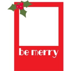 be merry photo card