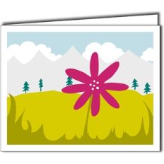 mountain scenery card