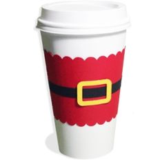 coffee cup sleeve - santa