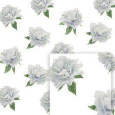 flower digital pattern blue peony