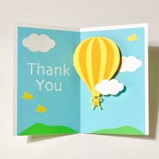 balloon thank you card