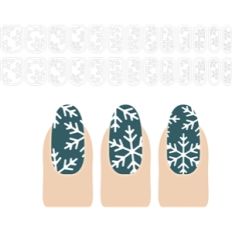 nail design_snowflake