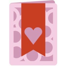 heart banner card