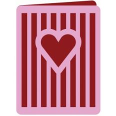 heart stripes card