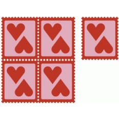 hearts stamps