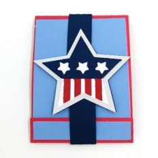 patriotic star matchbook treat