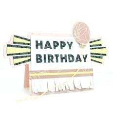 happy birthday card with envelope