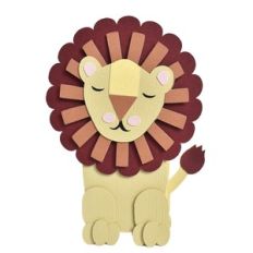 baby lion stand up card